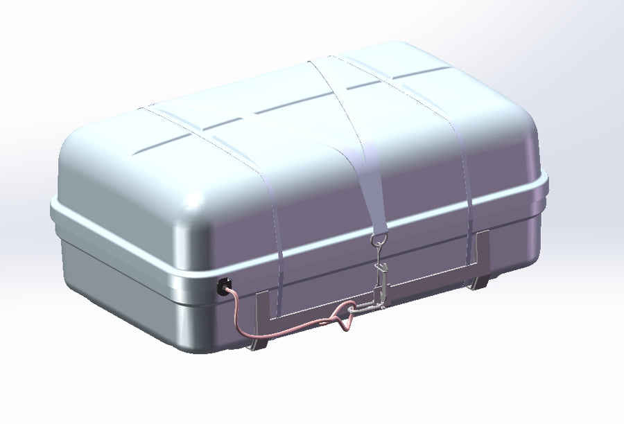 Liferaft - 4DK+, throw overboard, square container, SOLAS B-pack (4 pers.)