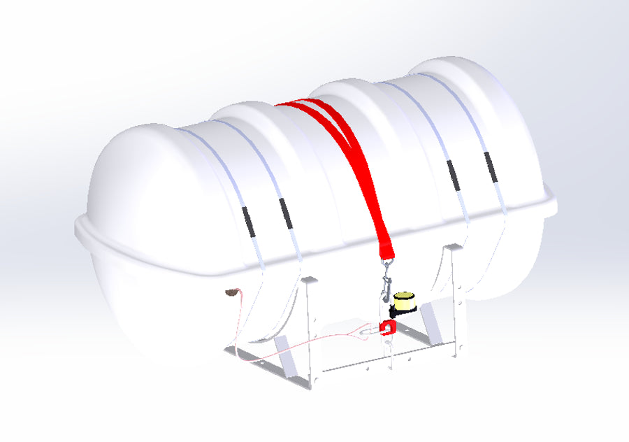 Liferaft - 20DK+, throw overboard (20 pers.)